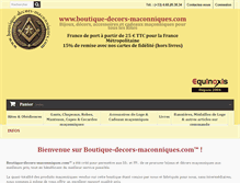 Tablet Screenshot of boutique-decors-maconniques.com